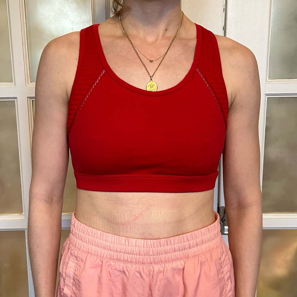 Red Fabletics Sports Bra